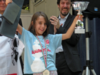 Piccola campionessa nazionale di scacchi